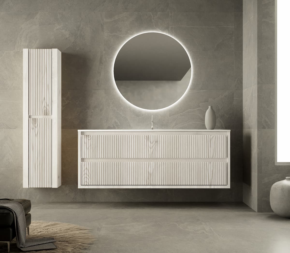 Mueble ba&ntilde;o Danubio 2C natural